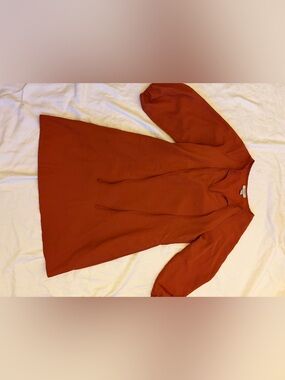 Tucker Burnt Orange Hoodie Dress